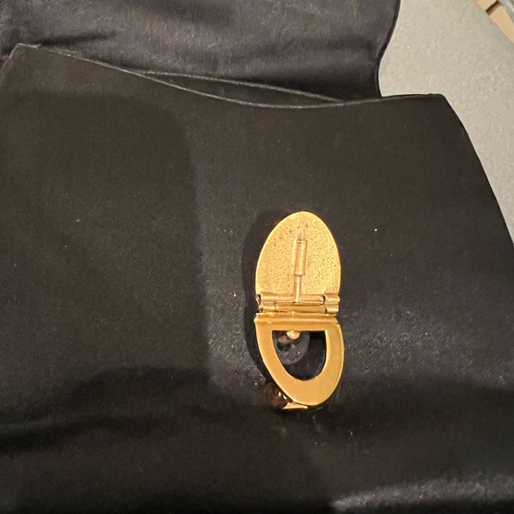 Judith Leiber for Bonwit Teller Vintage Black Satin Mini Evening Bag - Picture 10 of 12